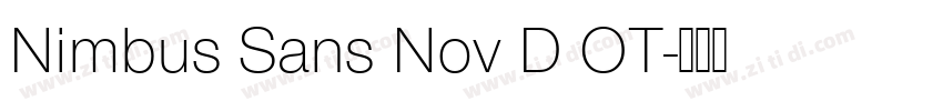 Nimbus Sans Nov D OT字体转换